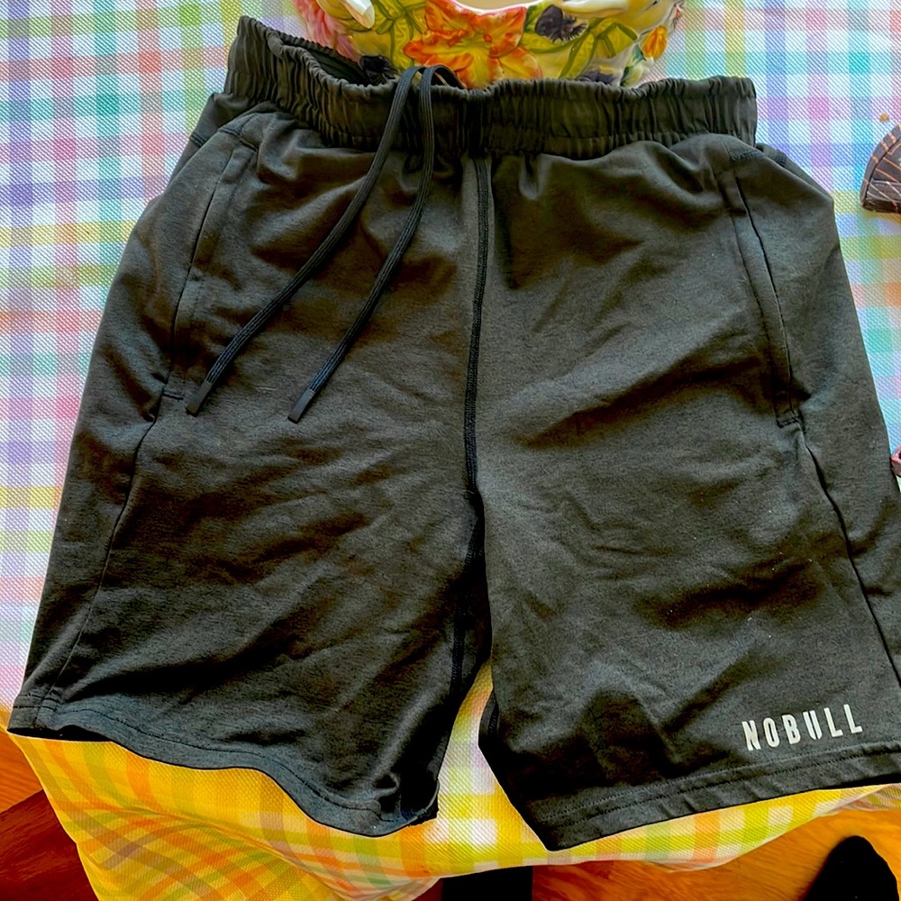 NOBULL green shorts, medium, EUC